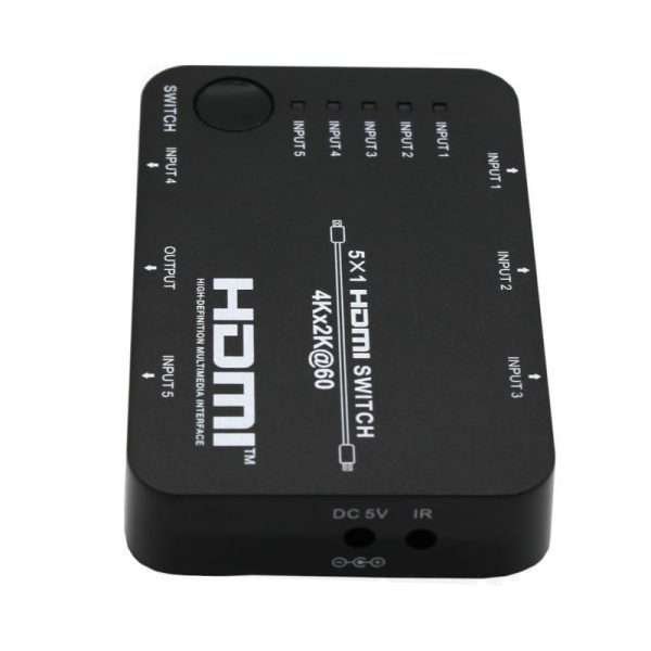 *Unboxed*HDCVT SWITCH HDMI 2.0 5-1 - Image 3