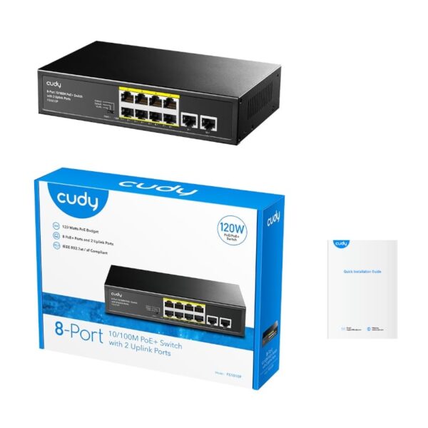 Cudy 10-Port Unmanaged PoE+ Switch - Image 4