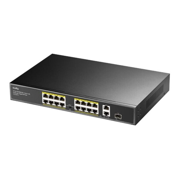 Cudy 16-Port Unmanaged PoE+ Switch - Rack Mount - Image 4