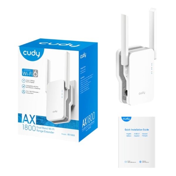 Cudy AX1800 WiFi Range Extender | Wall Plug - Image 3
