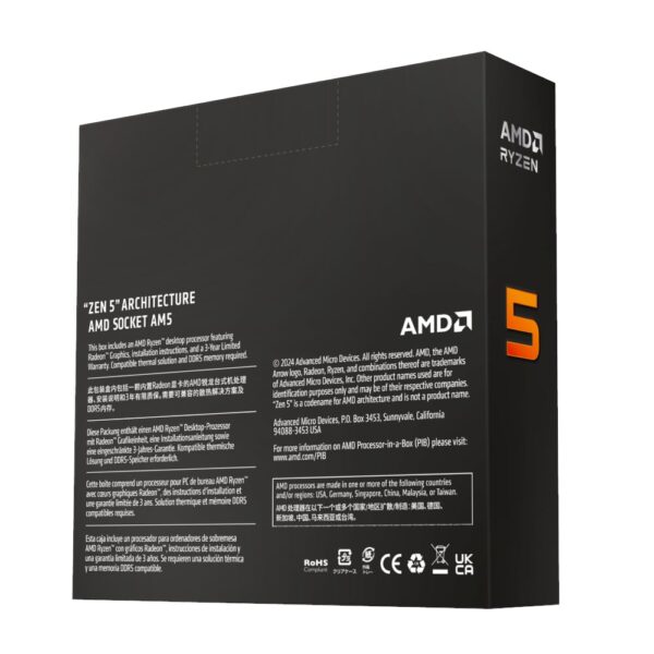 AMD RYZEN 5 9600X 6-Core 3.9GHZ AM5 CPU - Image 4