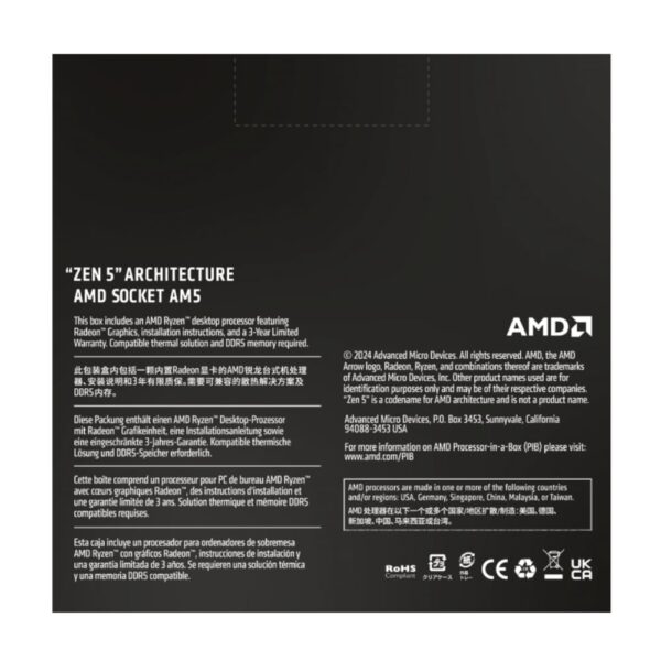 AMD RYZEN 5 9600X 6-Core 3.9GHZ AM5 CPU - Image 5