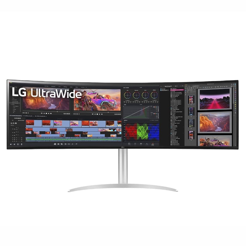 LG 49″ UltraWide Dual QHD Curved Monitor with HDMI and USB-C