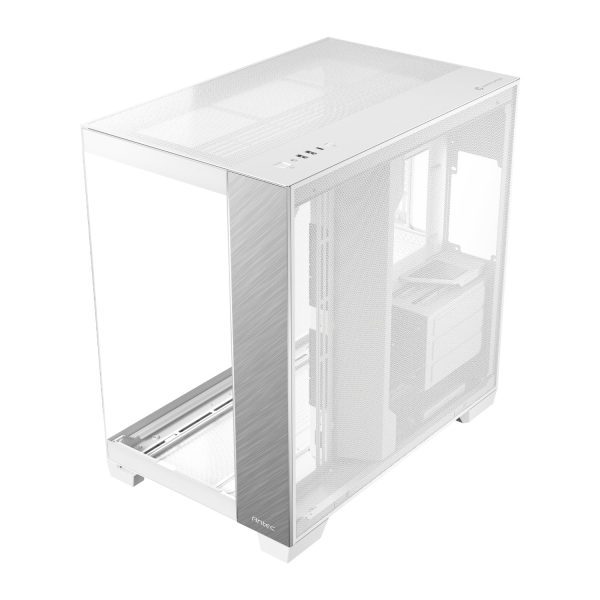 Antec C8 Aluminium White E-ATX Dual Chamber Gaming Chassis - White - Image 2