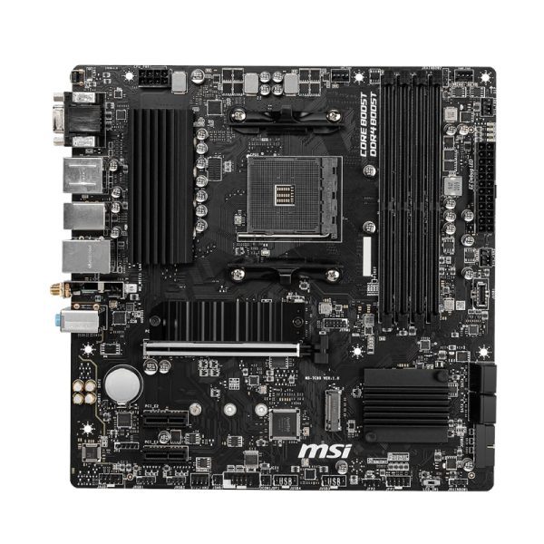 MSI B550M PRO-VDH WIFI AMD AM4 MATX Gaming Motherboard - Image 2