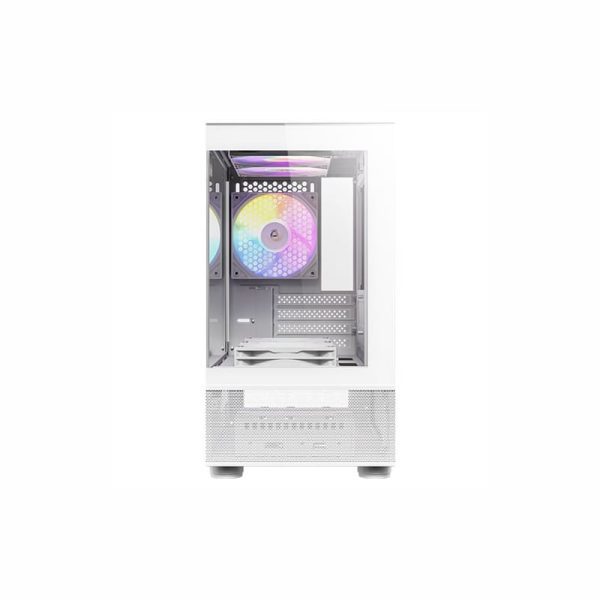 Antec CX200M Elite Micro-ATX | ITX RGB Mini-Tower Gaming Chassis - White - Image 3