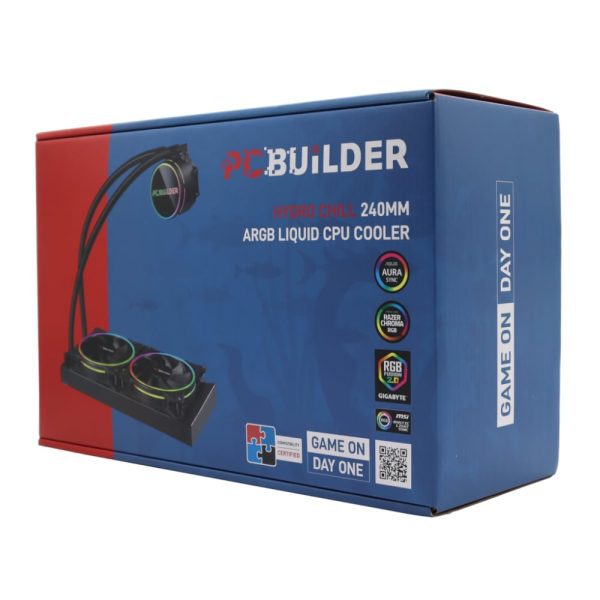 PCBuilder Hydro Chill 240MM AIO Liquid CPU Cooler ARGB - Image 5
