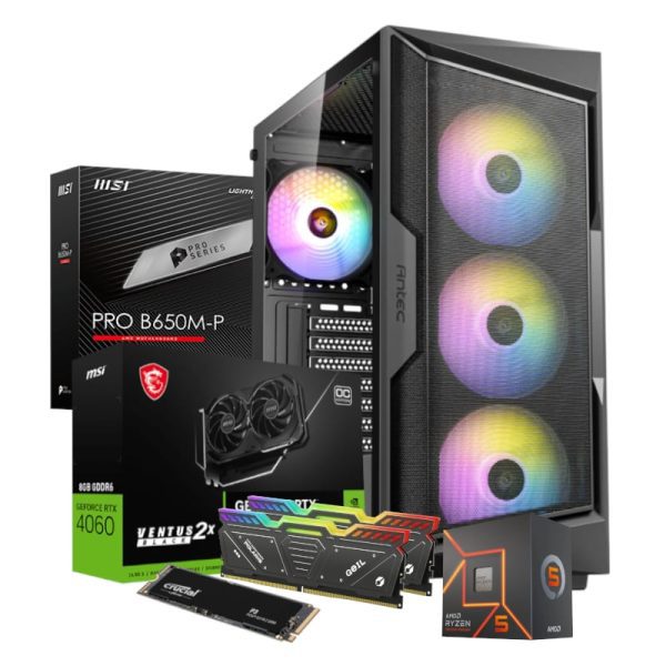 PCBuilder AMD Ryzen 5 7600 SPECIALIST Windows 11 Gaming PC - Image 2