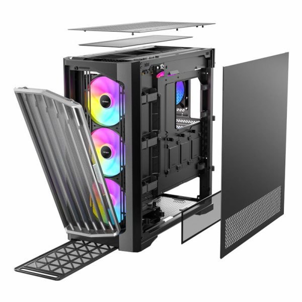 Antec Performance FT1 E-ATX |ATX |M-ATX | ITX ARGB Full-Tower Gaming Chassis - Black - Image 20