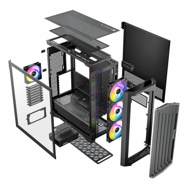 Antec Performance FT1 E-ATX |ATX |M-ATX | ITX ARGB Full-Tower Gaming Chassis - Black - Image 21