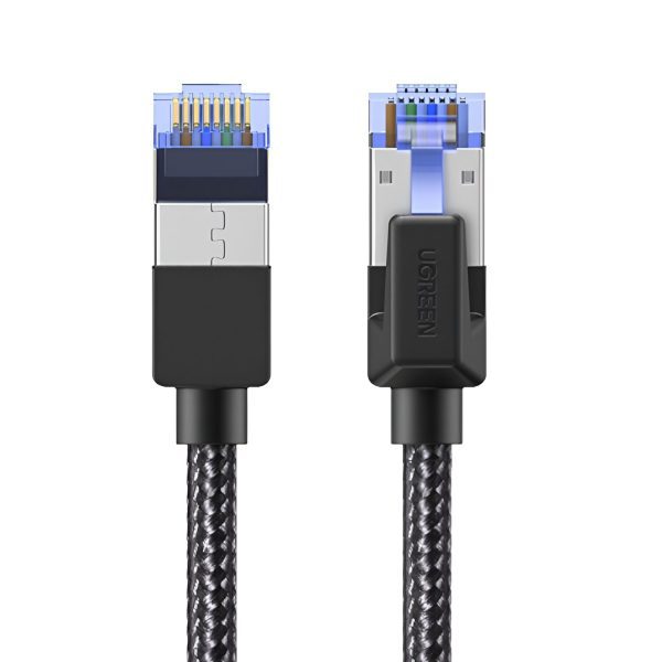 UGREEN Cat8 Nylon Braided Ethernet Cable - 40Gbps with Modular Plugs - 2m - Image 2