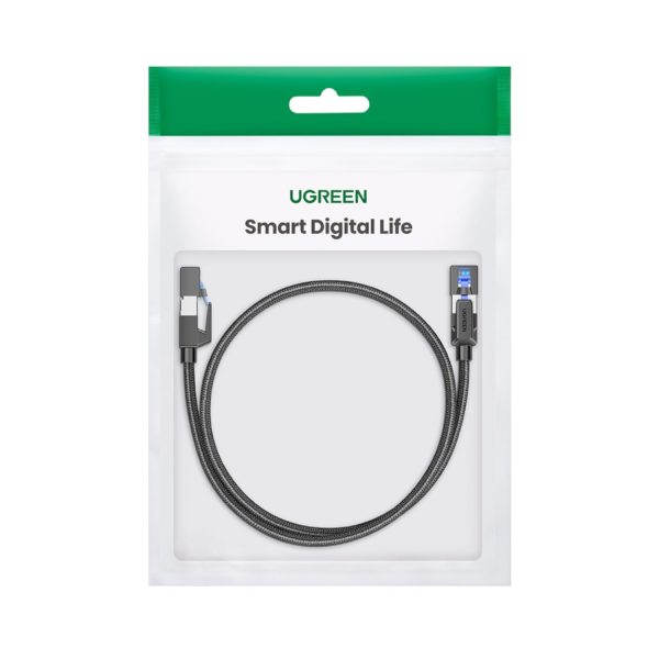UGREEN Cat8 Nylon Braided Ethernet Cable - 40Gbps with Modular Plugs - 2m - Image 5