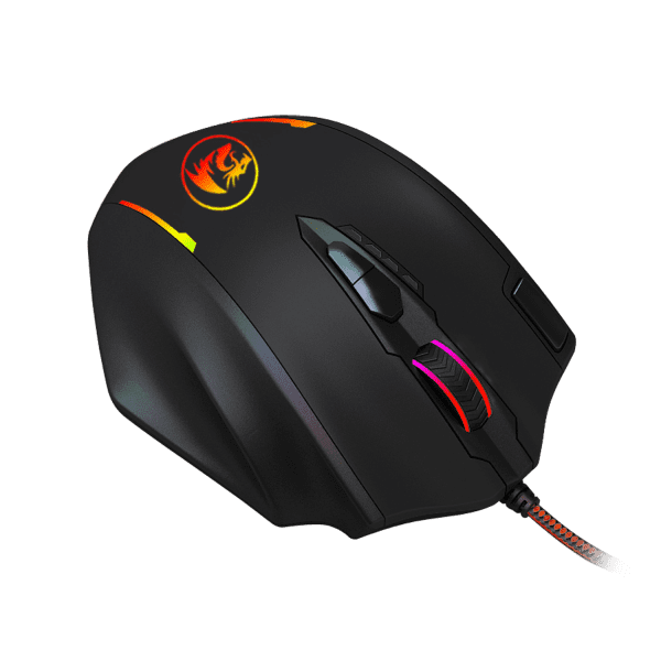 REDRAGON IMPACT 12400DPI MMO Gaming Mouse - Black - Image 4