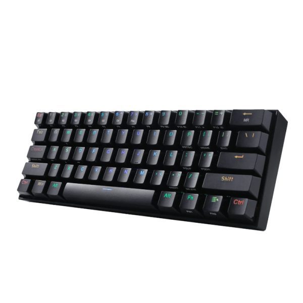 *Unboxed*REDRAGON DRACONIC PRO Mechanical 61 Key|Bluetooth 5.0|RGB 9 Colour Modes|Rechargable Battery|Type-C Charging Cable Gaming Keyboard - Black - Image 2