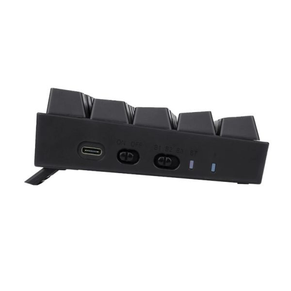 *Unboxed*REDRAGON DRACONIC PRO Mechanical 61 Key|Bluetooth 5.0|RGB 9 Colour Modes|Rechargable Battery|Type-C Charging Cable Gaming Keyboard - Black - Image 4