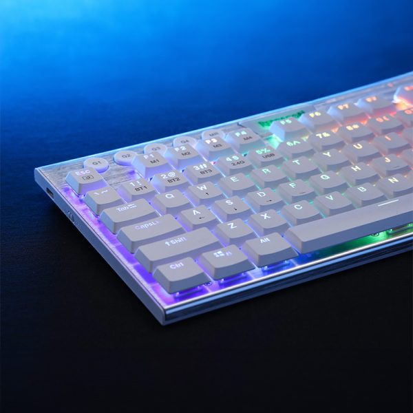 *Unboxed*REDRAGON HORUS 87KEY RGB LED SUPER-SLIM ALU FRAME - White - Image 7