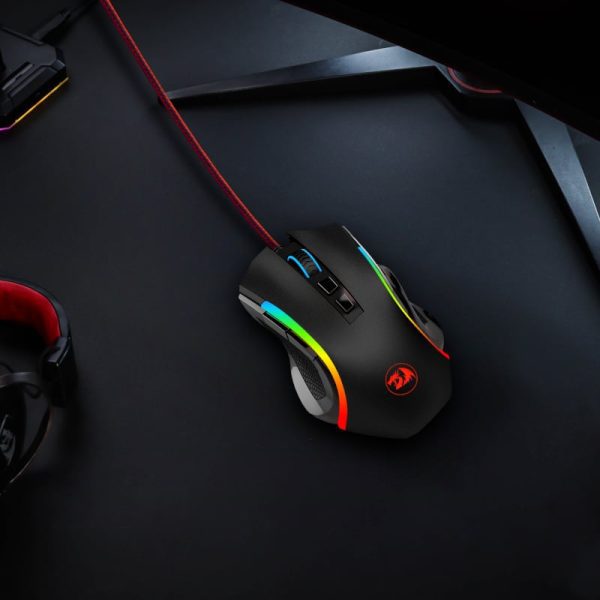 *Unboxed*REDRAGON GRIFFIN 7200DPI Gaming Mouse - Black - Image 5