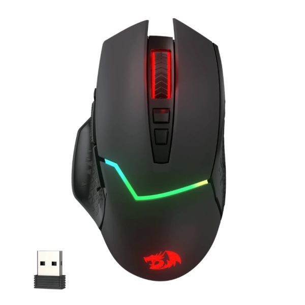 *Unboxed*REDRAGON Mirage Pro 8000DPI RGB Wireless Gaming Mouse - Black