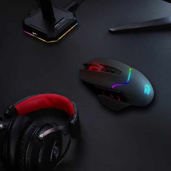 *Unboxed*REDRAGON Mirage Pro 8000DPI RGB Wireless Gaming Mouse - Black - Image 6