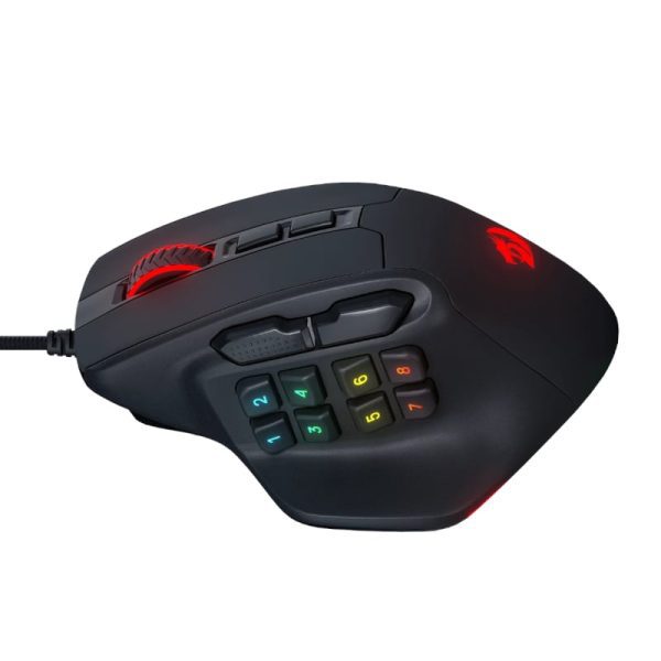 *Unboxed*REDRAGON Aatrox 6200DP RGB MMO Gaming Mouse - Black - Image 4