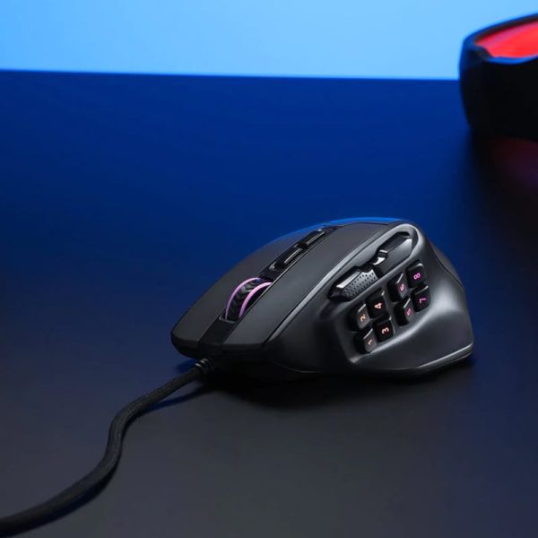 *Unboxed*REDRAGON Aatrox 6200DP RGB MMO Gaming Mouse - Black - Image 6