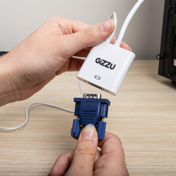 *Unboxed*Gizzu 1080P HDMI to VGA Adapter with Audio - Image 3