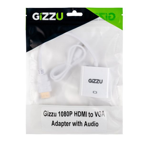 *Unboxed*Gizzu 1080P HDMI to VGA Adapter with Audio - Image 4