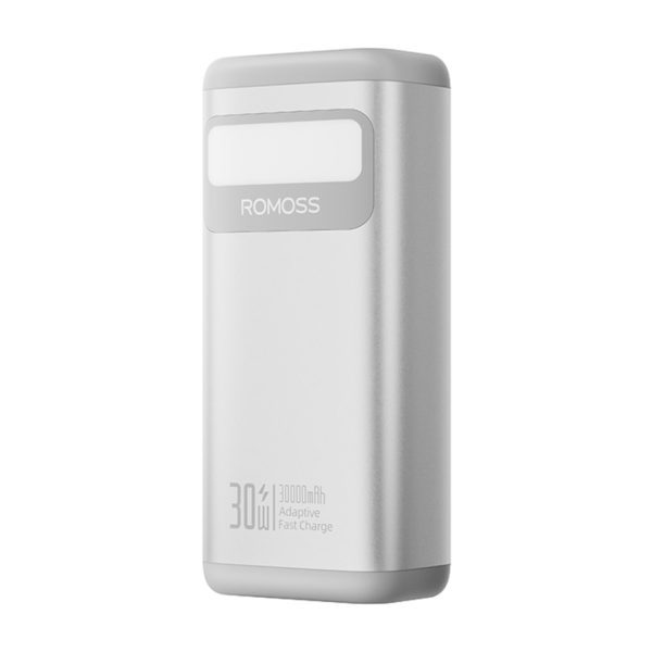 *Unboxed*Romoss PMT30 30000mAh 30W Fast Charge Power Bank – Silver