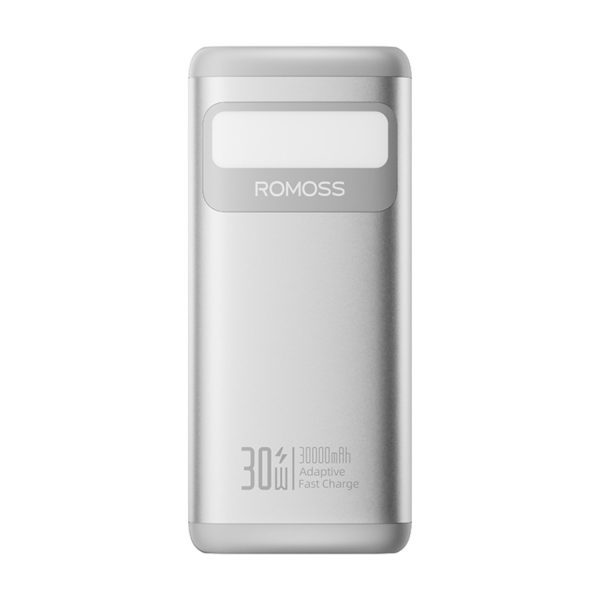 *Unboxed*Romoss PMT30 30000mAh 30W Fast Charge Power Bank – Silver - Image 2