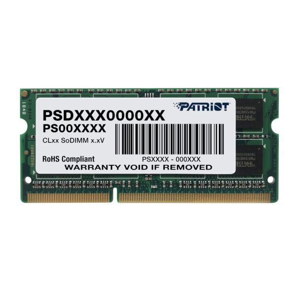 *Unboxed*Patriot Signature Line 4GB 1600MHz DDR3 Dual Rank SODIMM Notebook Memory