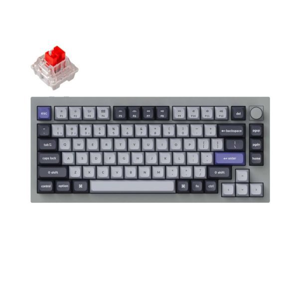 *Unboxed*Keychron Q1 Pro 75% Red K Pro Switches RGB Wireless Keyboard - Grey