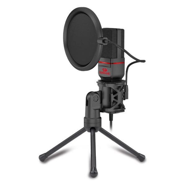 *Unboxed*REDRAGON SEYFERT 3.5mm Aux Gaming Mic and Tripod - Black