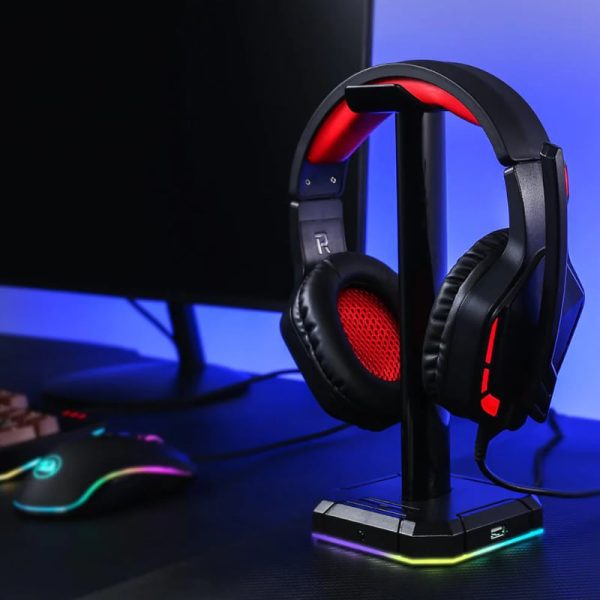 *Unboxed*REDRAGON Over-Ear THEMIS Aux Gaming Headset - Black - Image 5
