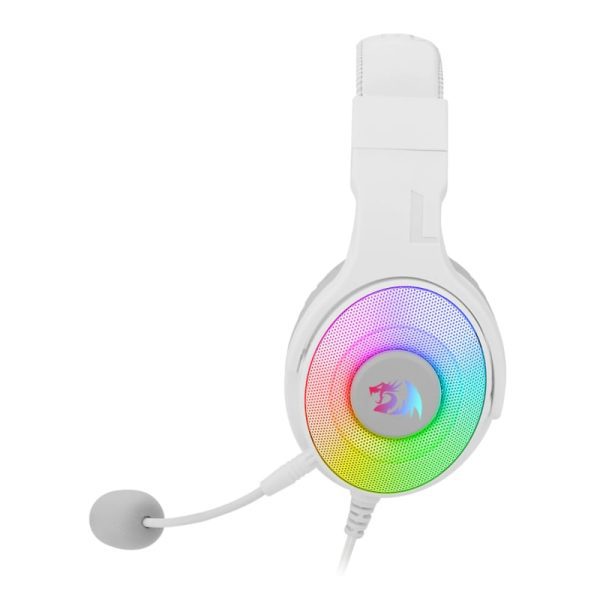 *Unboxed*REDRAGON Over-Ear PANDORA USB (Power Only)|Aux (Mic and Headset) RGB Gaming Headset - White - Image 2