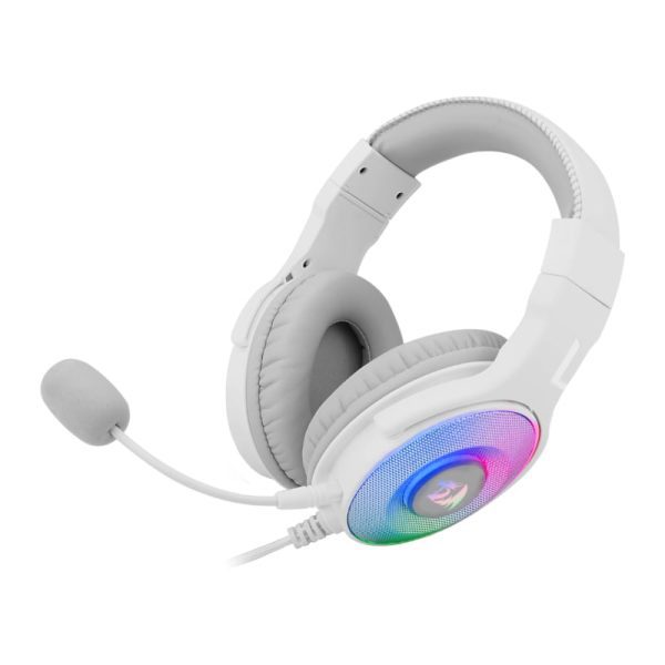 *Unboxed*REDRAGON Over-Ear PANDORA USB (Power Only)|Aux (Mic and Headset) RGB Gaming Headset - White - Image 3