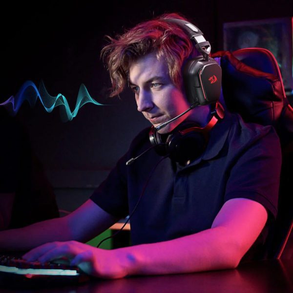 Redragon H868 RGB Wireless Gaming Headset - Black - Image 5
