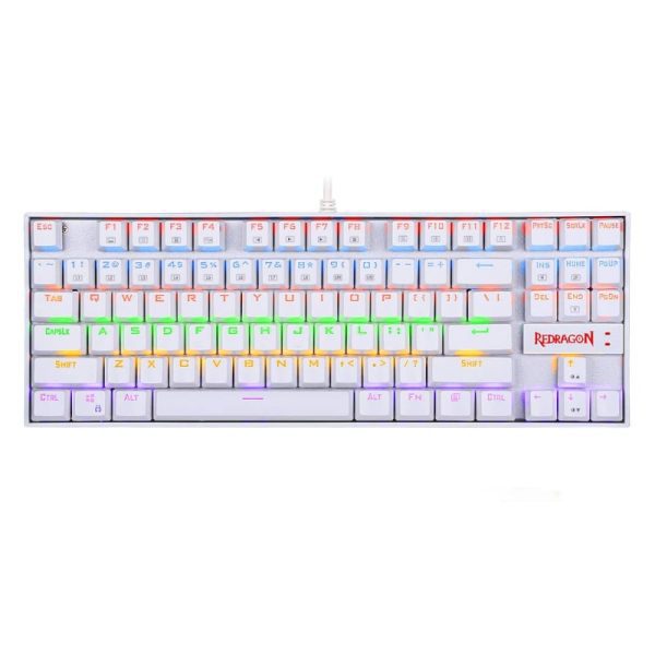*Unboxed*REDRAGON KUMARA Mechanical 87 Key|RGB Backlit Gaming Keyboard - White