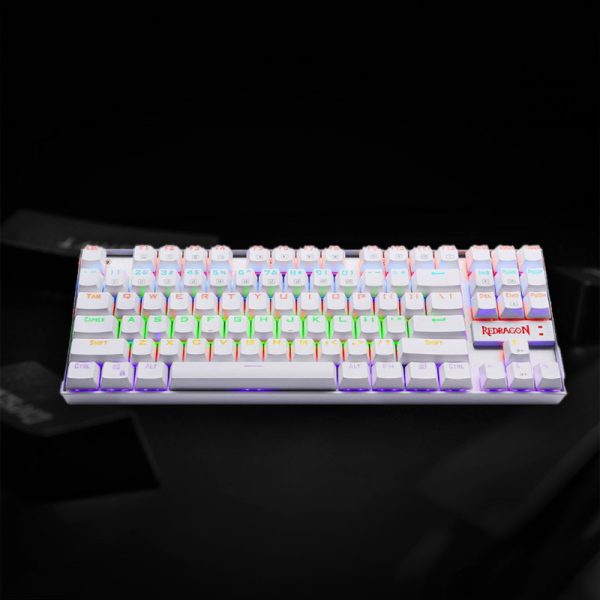 *Unboxed*REDRAGON KUMARA Mechanical 87 Key|RGB Backlit Gaming Keyboard - White - Image 6
