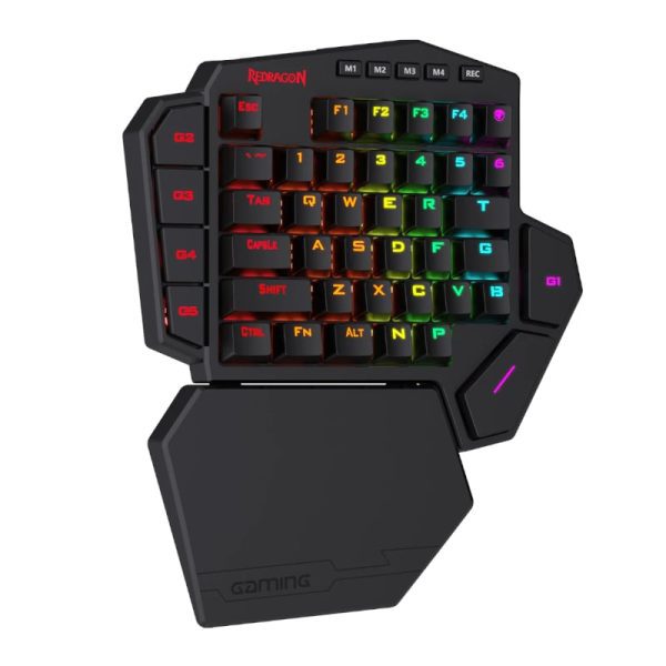 *Unboxed*REDRAGON Diti Elite One-Handed RGB Wireless Mechanical Gaming Keyboard - Black - Image 2