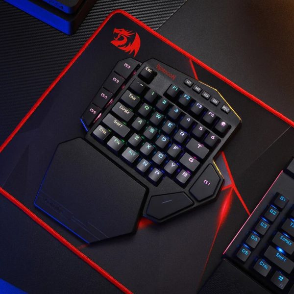 *Unboxed*REDRAGON Diti Elite One-Handed RGB Wireless Mechanical Gaming Keyboard - Black - Image 3