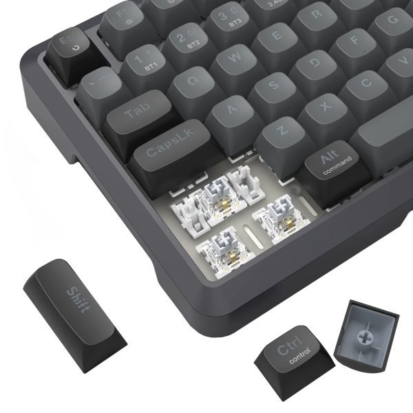Redragon BREAGI PRO K688 98+1 Gasket Wireless Mechanical Keyboard (Triple Mode, RGB, Hot-Swappable, Cream Linear Switches) - Image 7