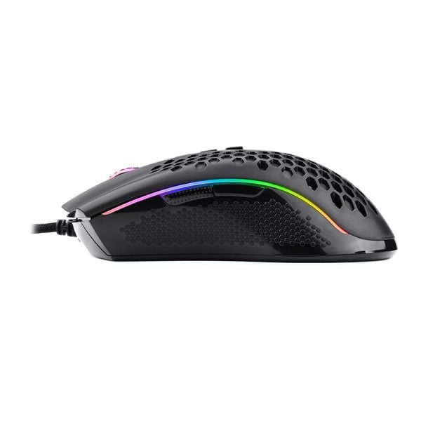*Unboxed*REDRAGON STORM 12400DPI 7 Buttons|Ergonomic Design|P3327 Optical Sensor|Lightweight Body|RGB Backlit gaming Mouse - Black - Image 4