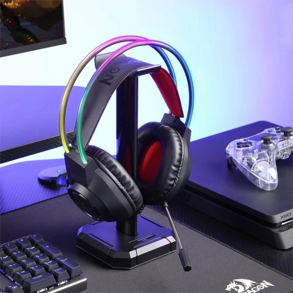 *Unboxed*Redragon SCREAM Over-Ear RGB Gaming Headset - Black - Image 4